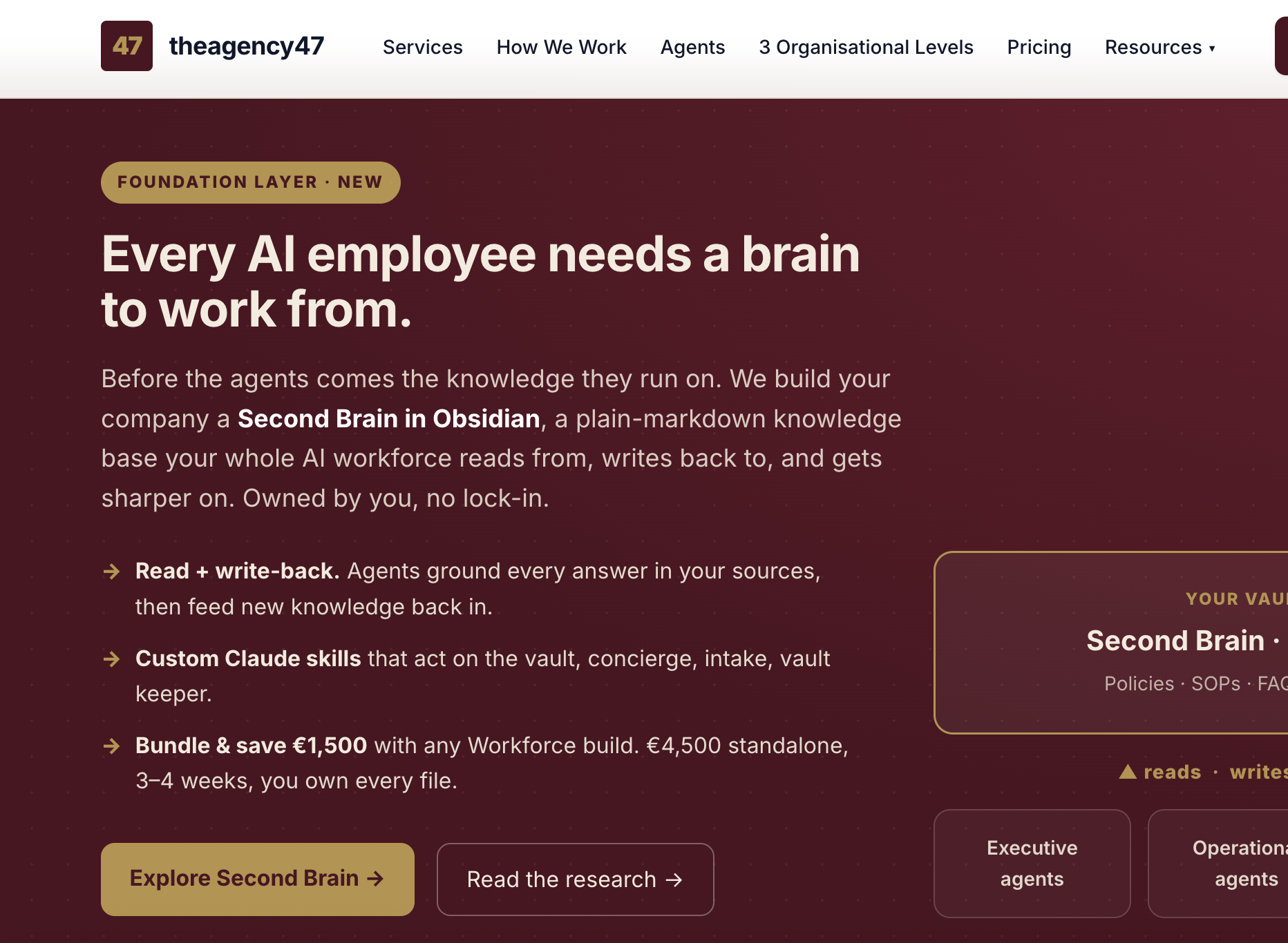 theagency47 AI agent agency website